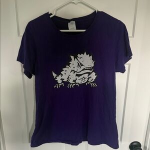 Purple TCU horned frog Graphic T-Shirt